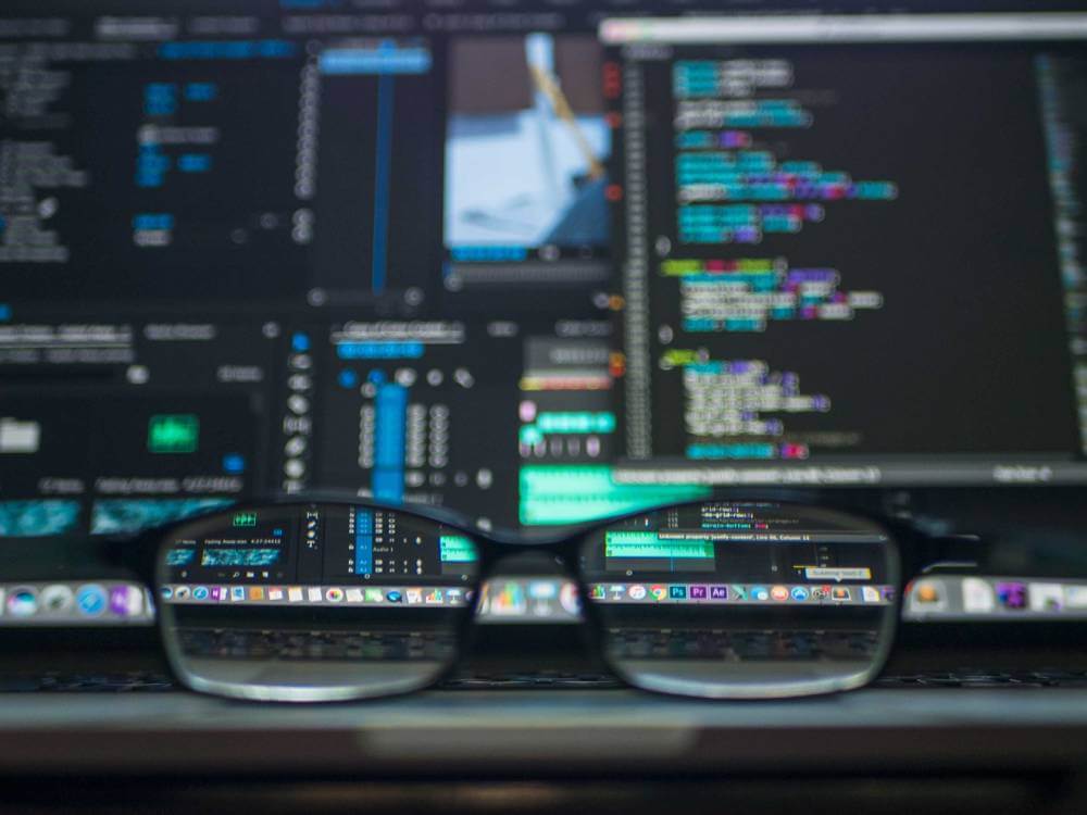 operations screen desk through glass